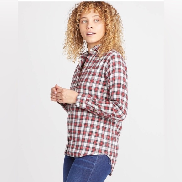 FINAL SALE Marine Layer Kendall Button Down in Red Plaid NWOT - Picture 3 of 3